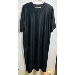 Handmade Moroccan Kaftan Long Dress for Men Sz XL Short Sleeves